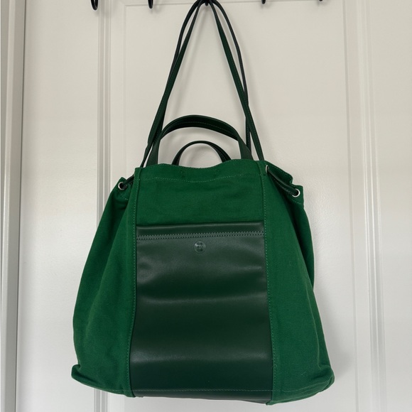 NWT ๐ Good of desire (G.O.D) mailbox fabric green tote - Picture 3 of 4